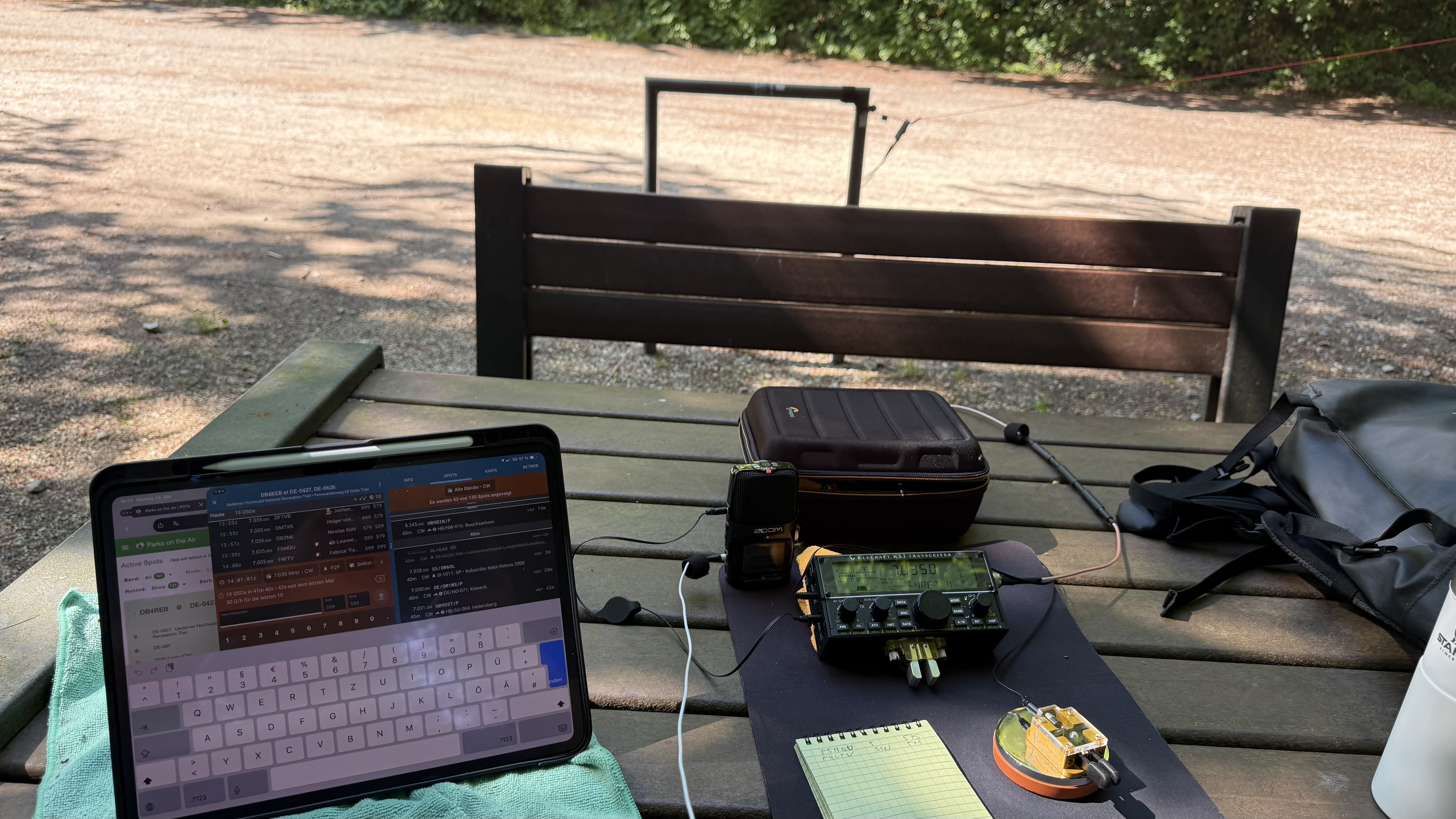 Bild 4 – Erste Aktivierung am Tisch im Uedemer Hochwald