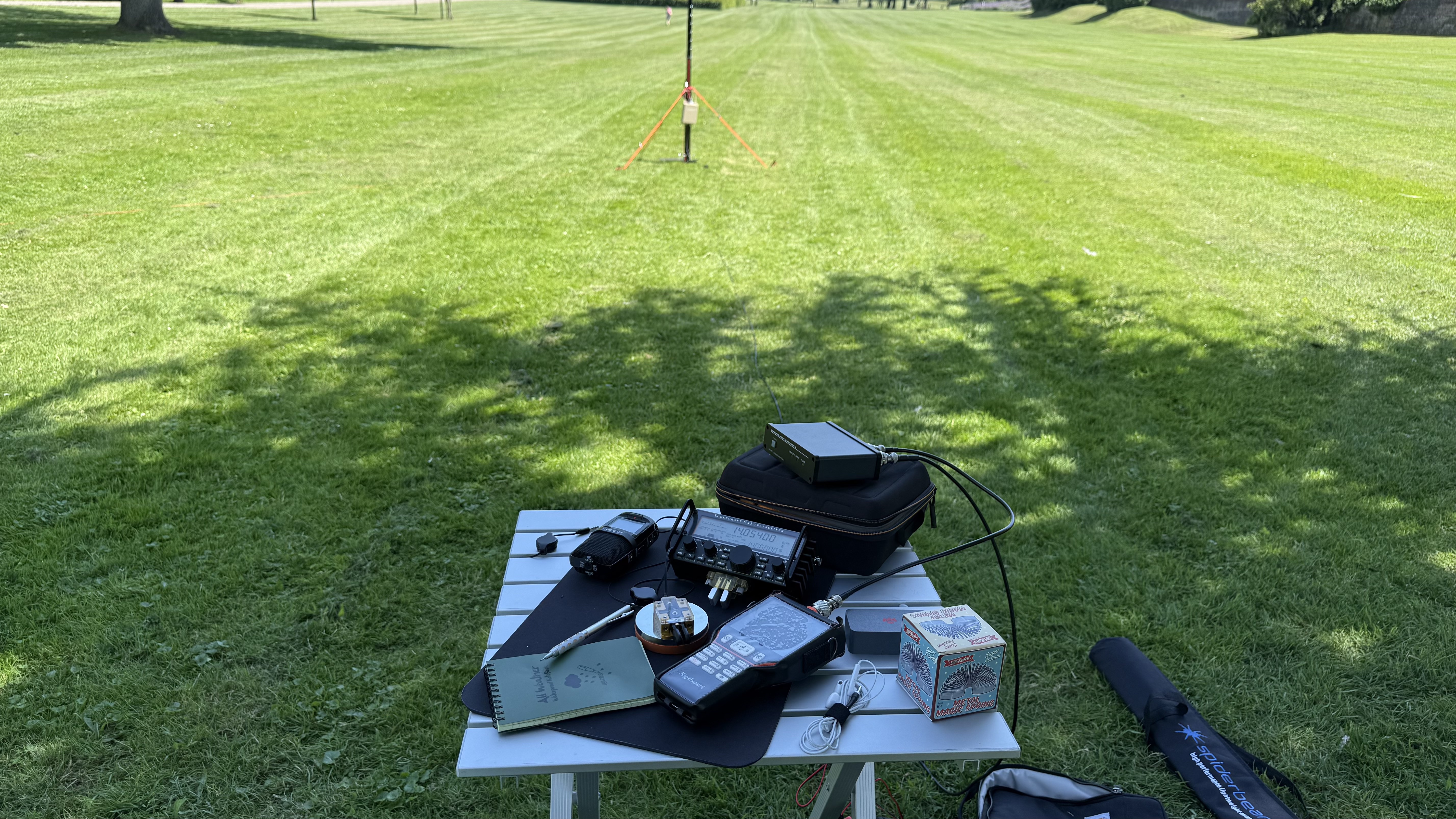 Bild 4 – Slinky Antenne  Fieldtest in DE-1028