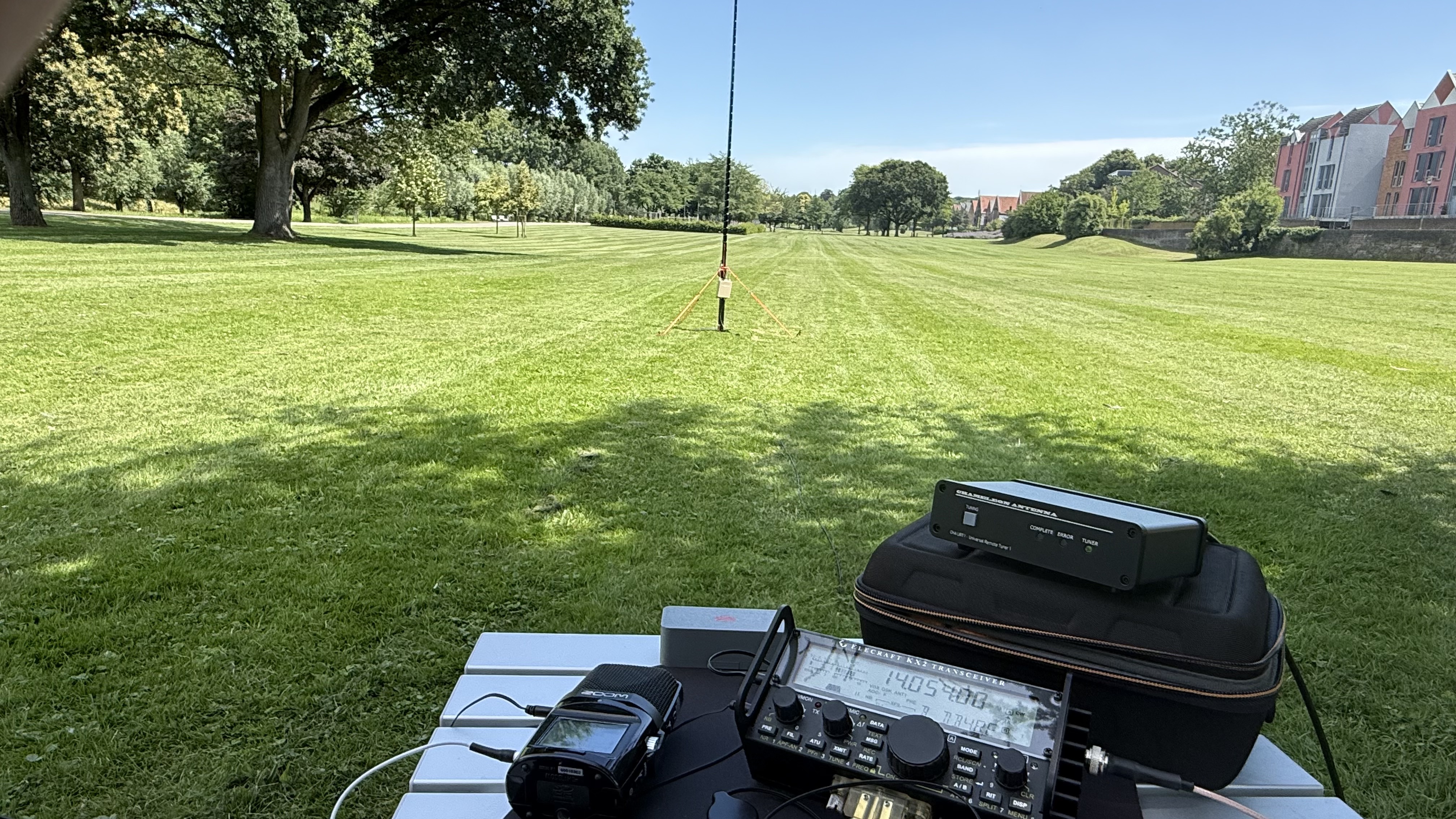 Bild 5 – Slinky Antenne  Fieldtest in DE-1028