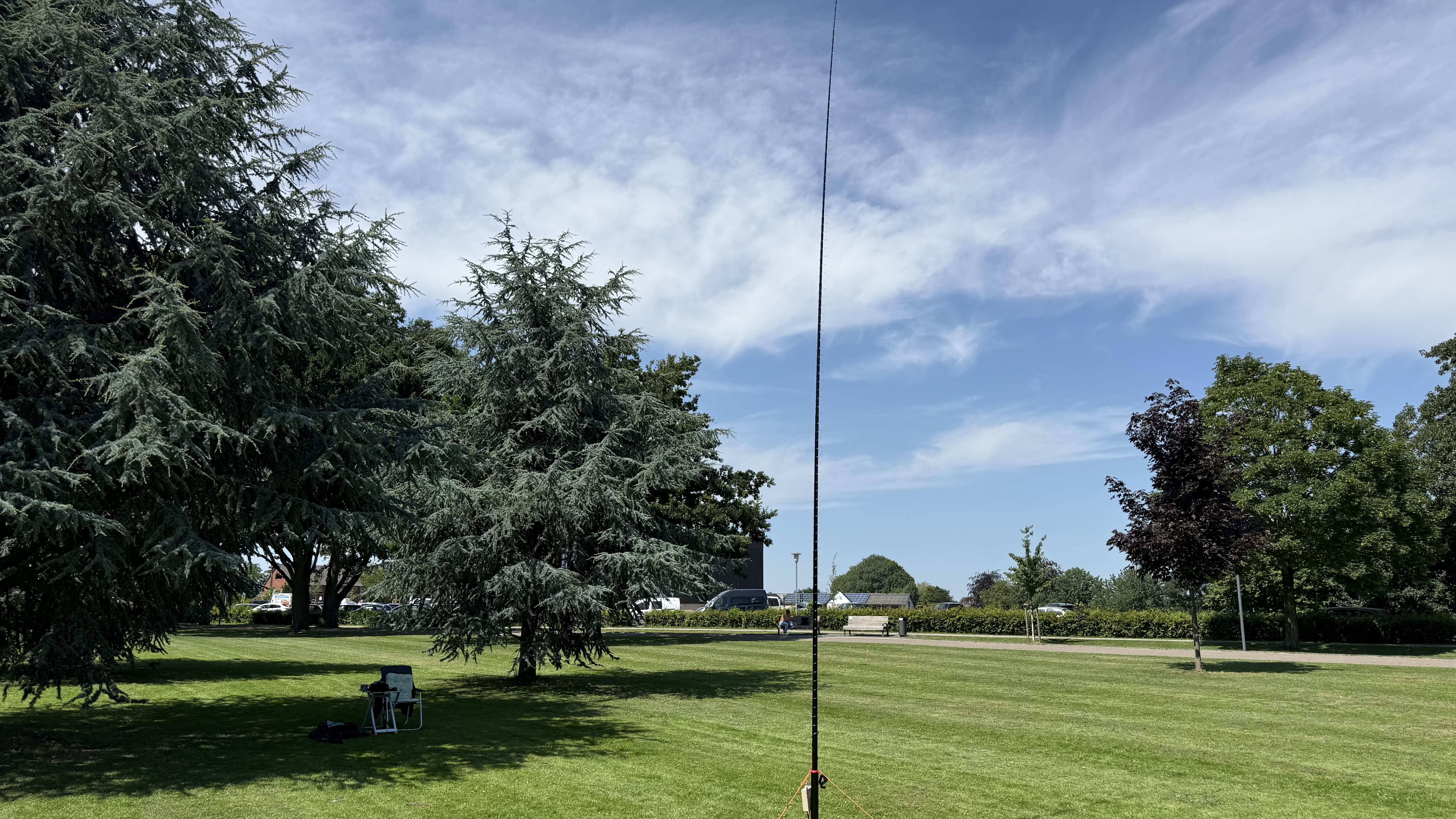 Bild 2 – Slinky Antenne  Fieldtest in DE-1028