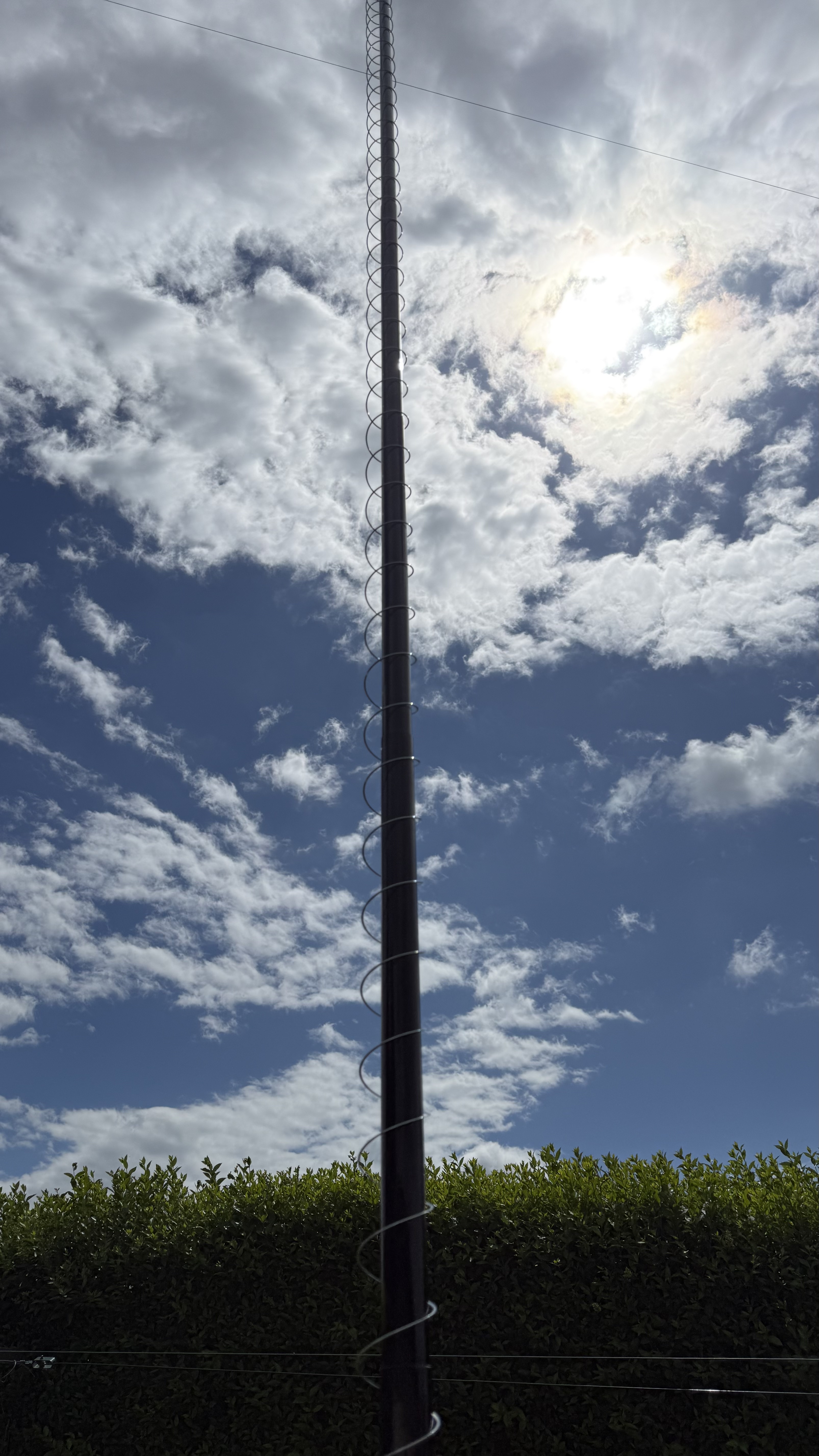 Bild 3 – Test Slinky Antenne mit CG-3000 Automatik-Tuner