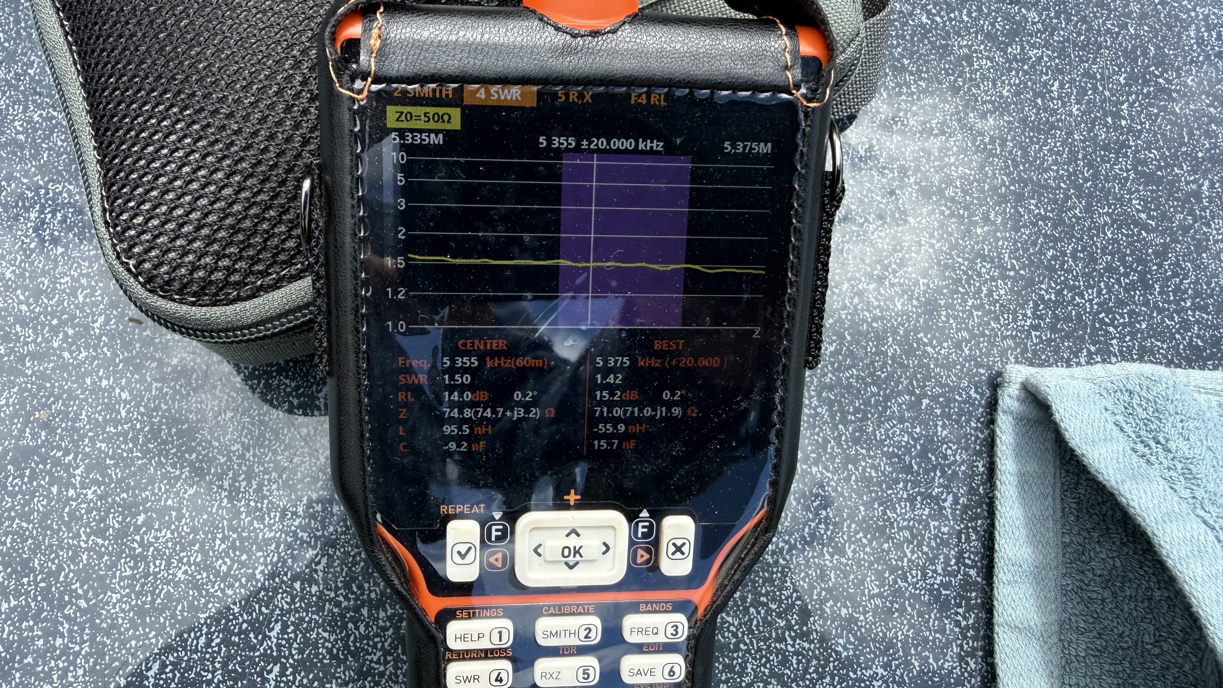 Bild 7 – Test Slinky Antenne mit CG-3000 Automatik-Tuner