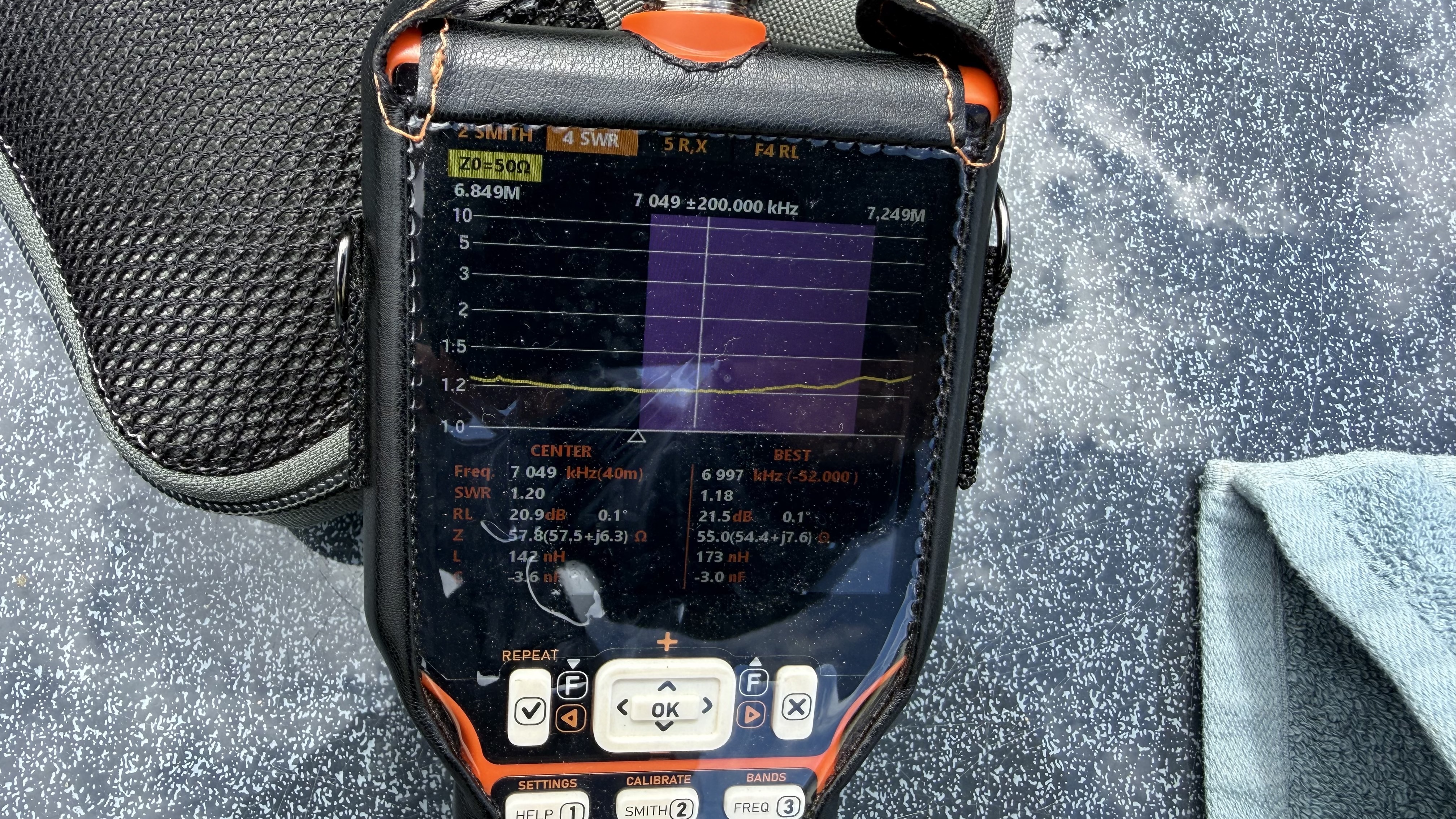 Bild 8 – Test Slinky Antenne mit CG-3000 Automatik-Tuner