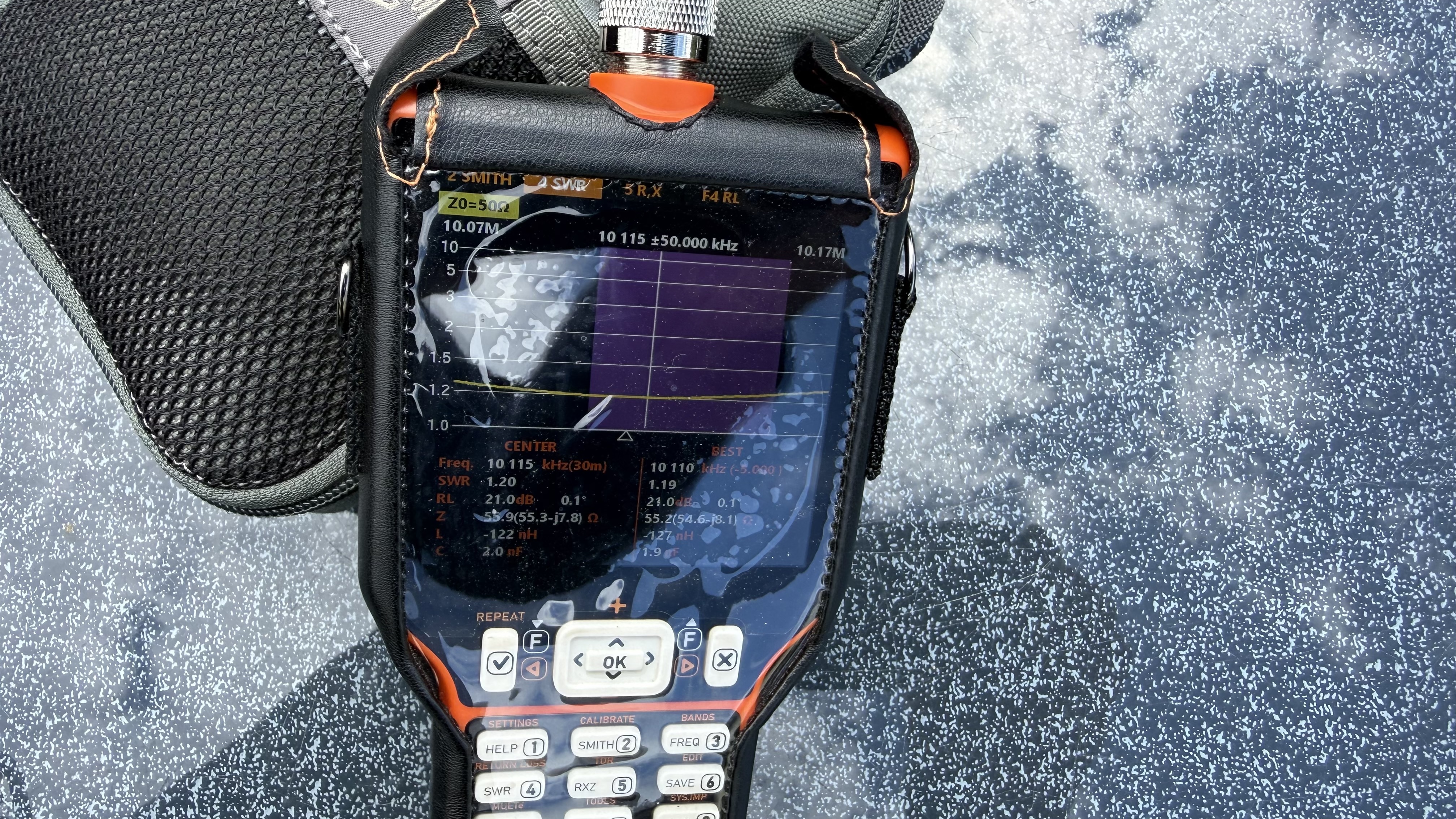 Bild 9 – Test Slinky Antenne mit CG-3000 Automatik-Tuner