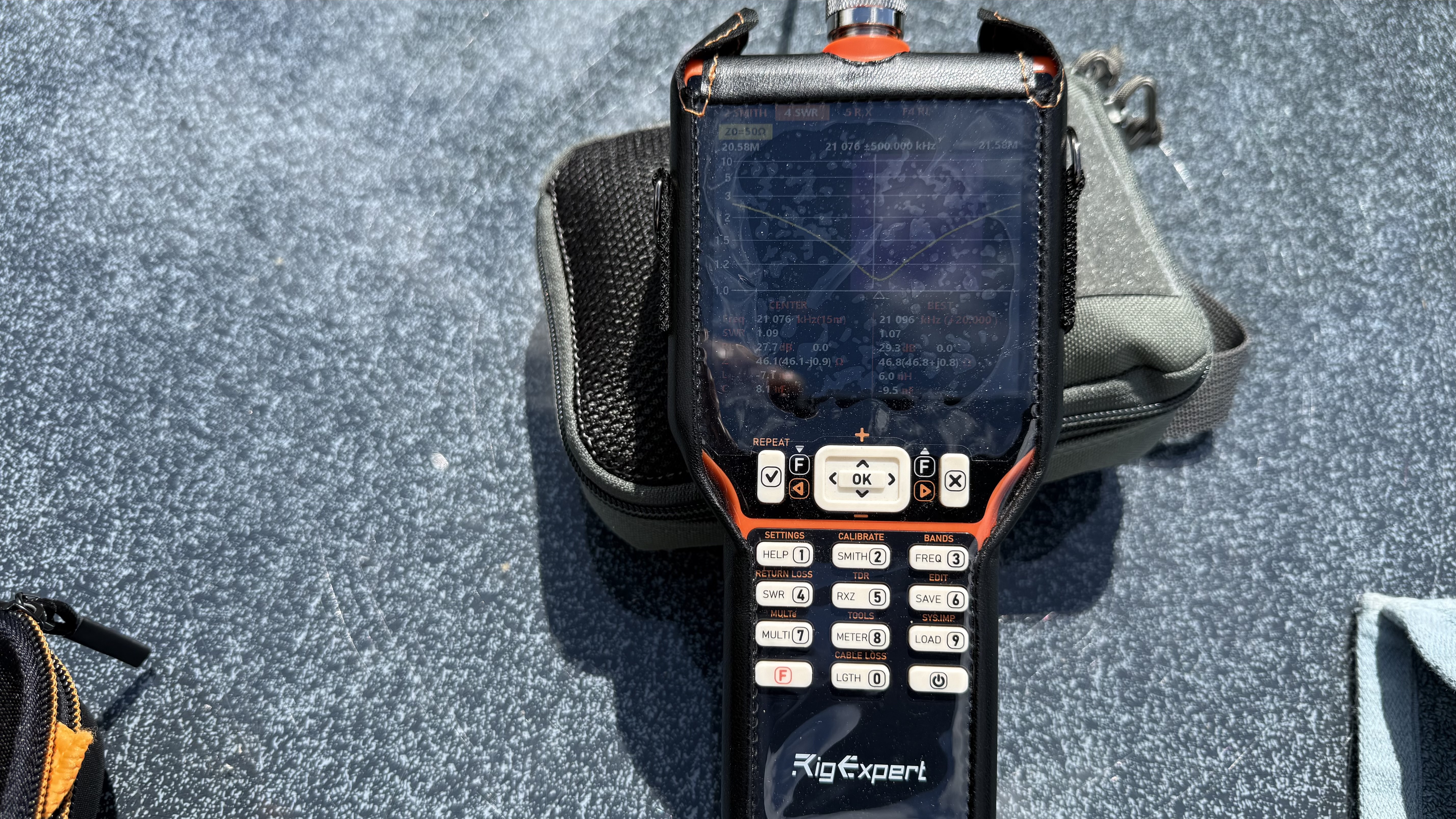 Bild 12 – Test Slinky Antenne mit CG-3000 Automatik-Tuner