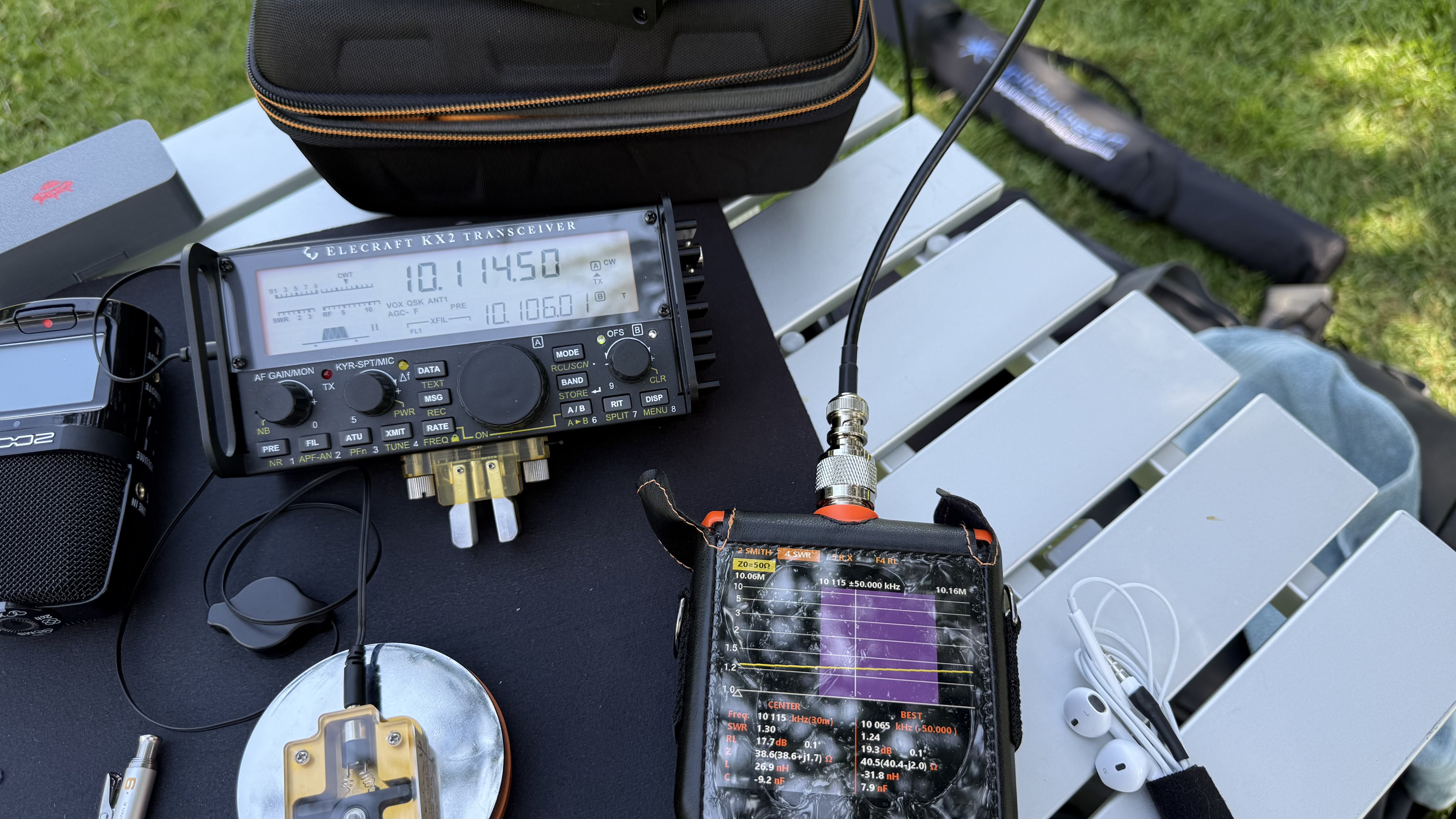 Bild 2 – Test Slinky Antenne mit CHA-URT-1 Automatik-Tuner